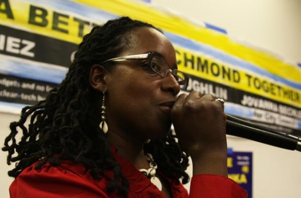 Newly-elected councimember Jovanka Beckles is part of a new majority on the city council. (Photo by Robert Rogers/Richmond Confidential)